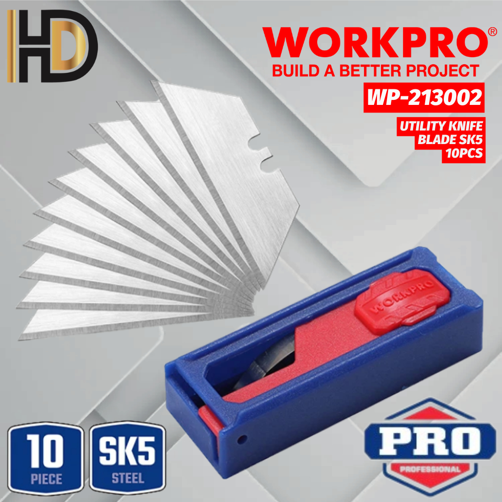 WORKPRO SK5 Utility Knife Spare Blade 10 Pcs / Utility Knife Blade ...