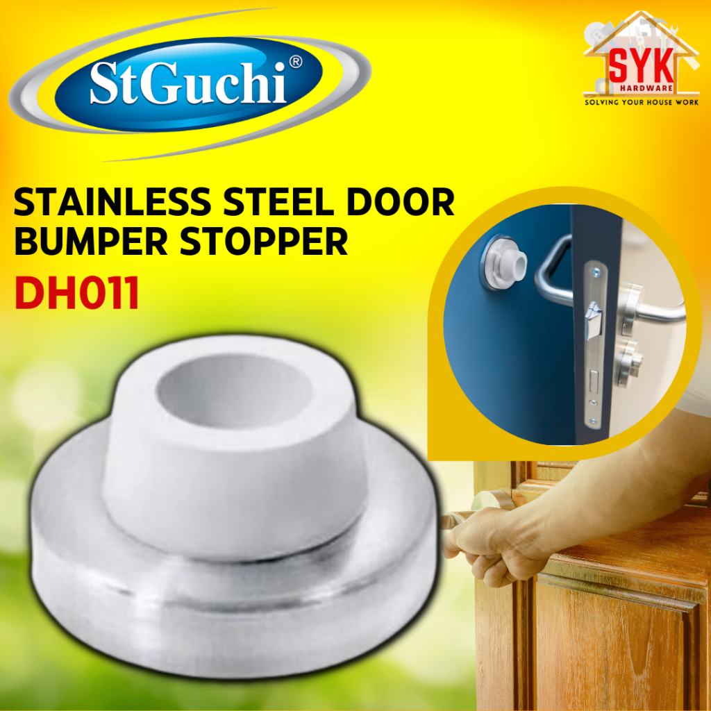 SYK StGuchi DH011 1Pcs Stainless Steel Door Bumper Wall Mounted Door