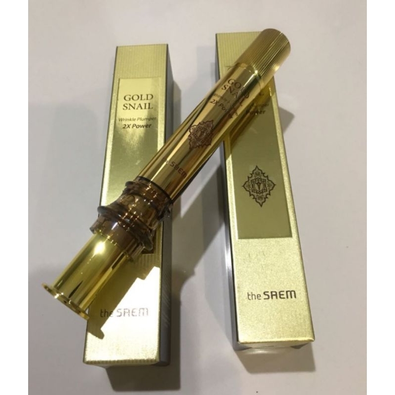 The Saem Gold Snail Wrinkle Plumper 2X Power (12ml) | Shopee Malaysia