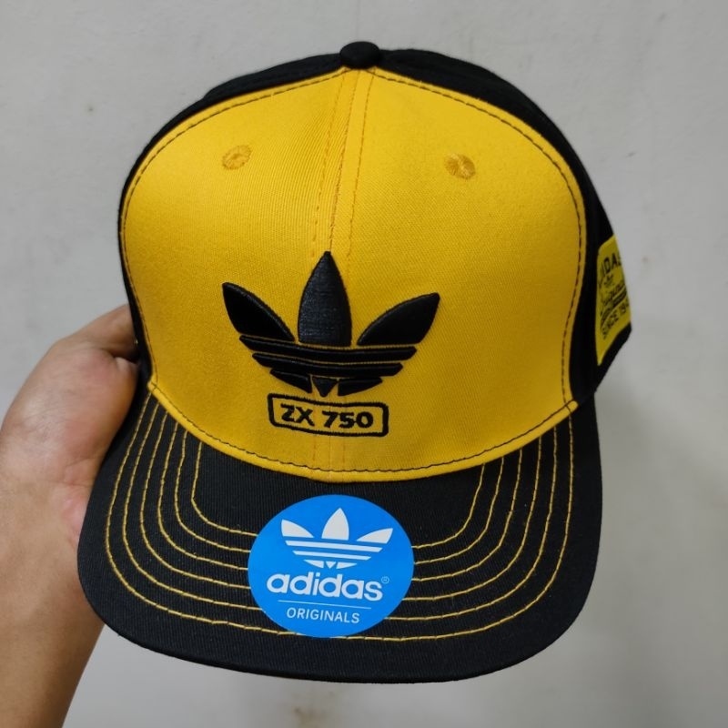 Yellow best sale adidas cap