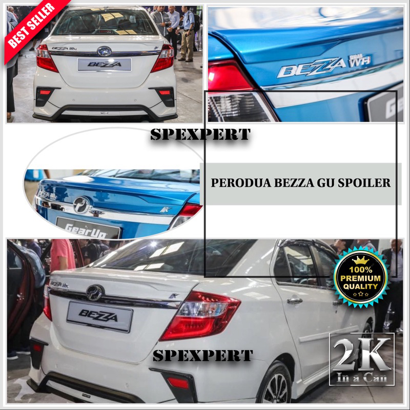 Perodua bezza spoiler ABS material | Shopee Malaysia