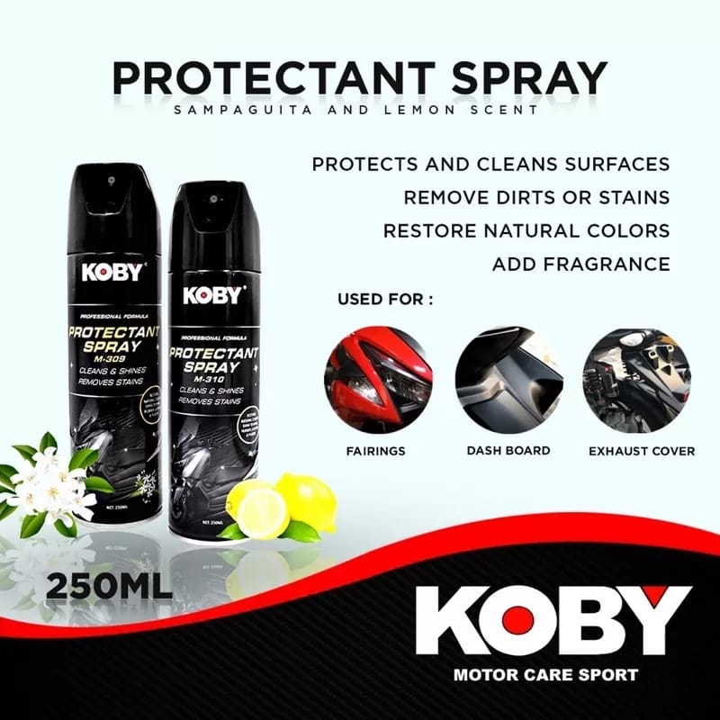 ORIGINAL KOBY PROTECTANT SPRAY 250 ML FOR MATTE & GLOSS SURFACE ...