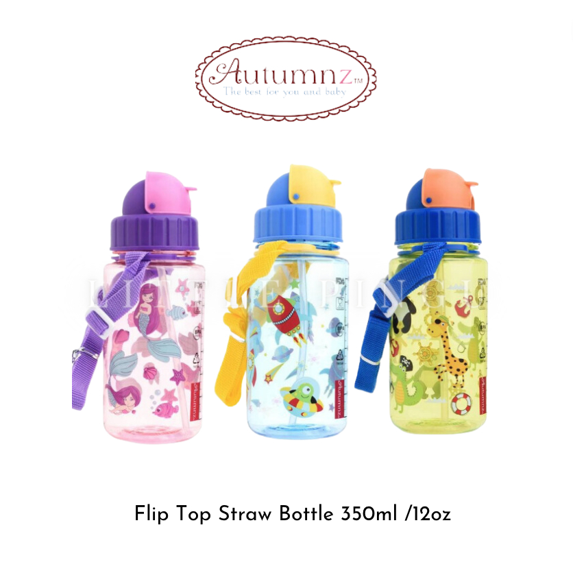 Autumnz - Flip Top Straw Bottle (350ml/12oz) | Shopee Malaysia