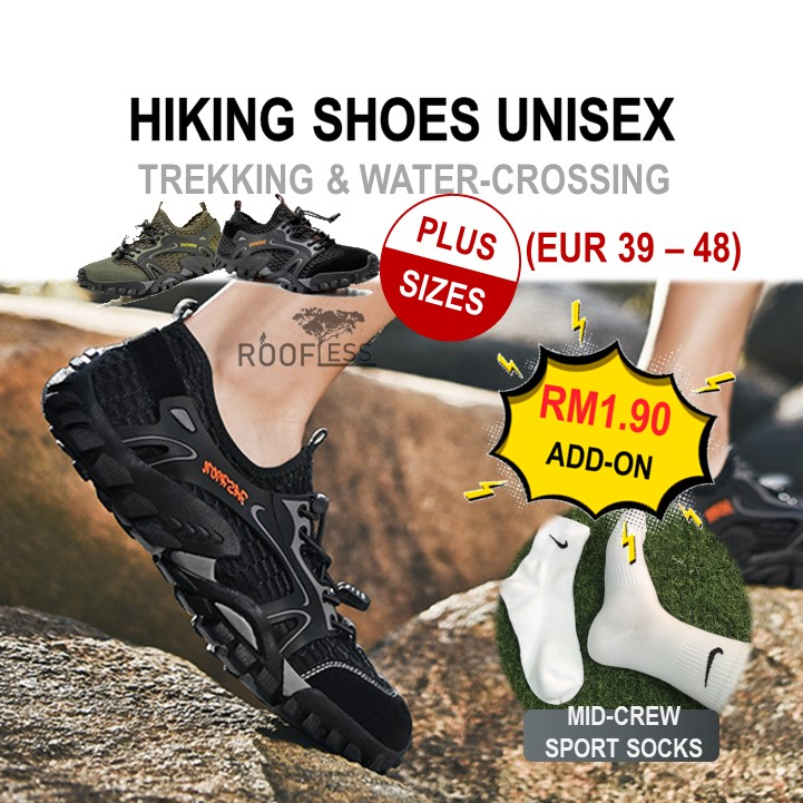 Roofless Hiking Shoes Kasut Hiking Waterproof Trekking Shoes Kasut Air