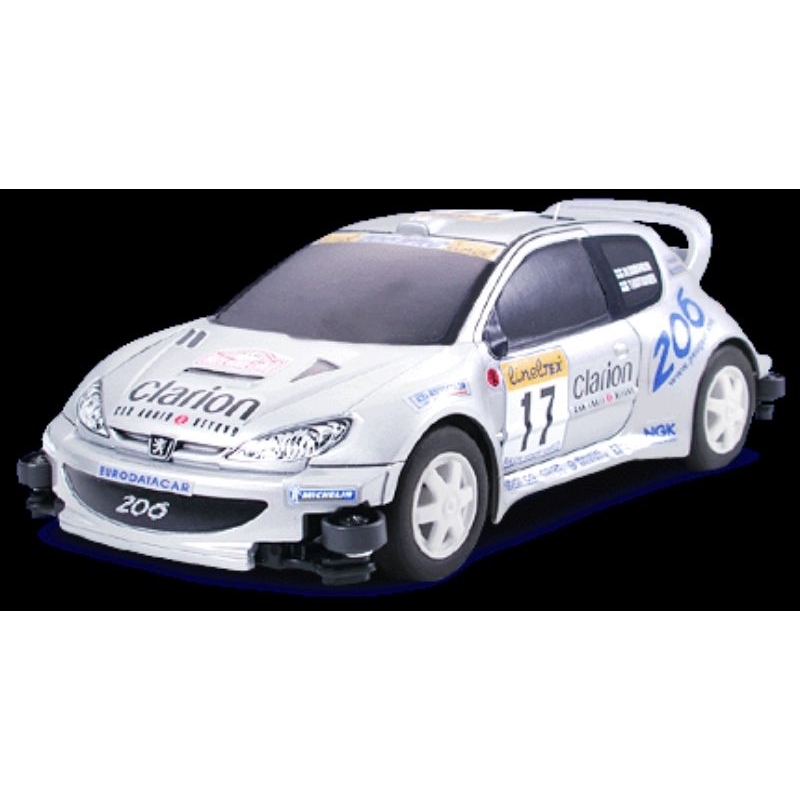 Tamiya RC mini Peugeot 206 WRC made in Japan with remote
