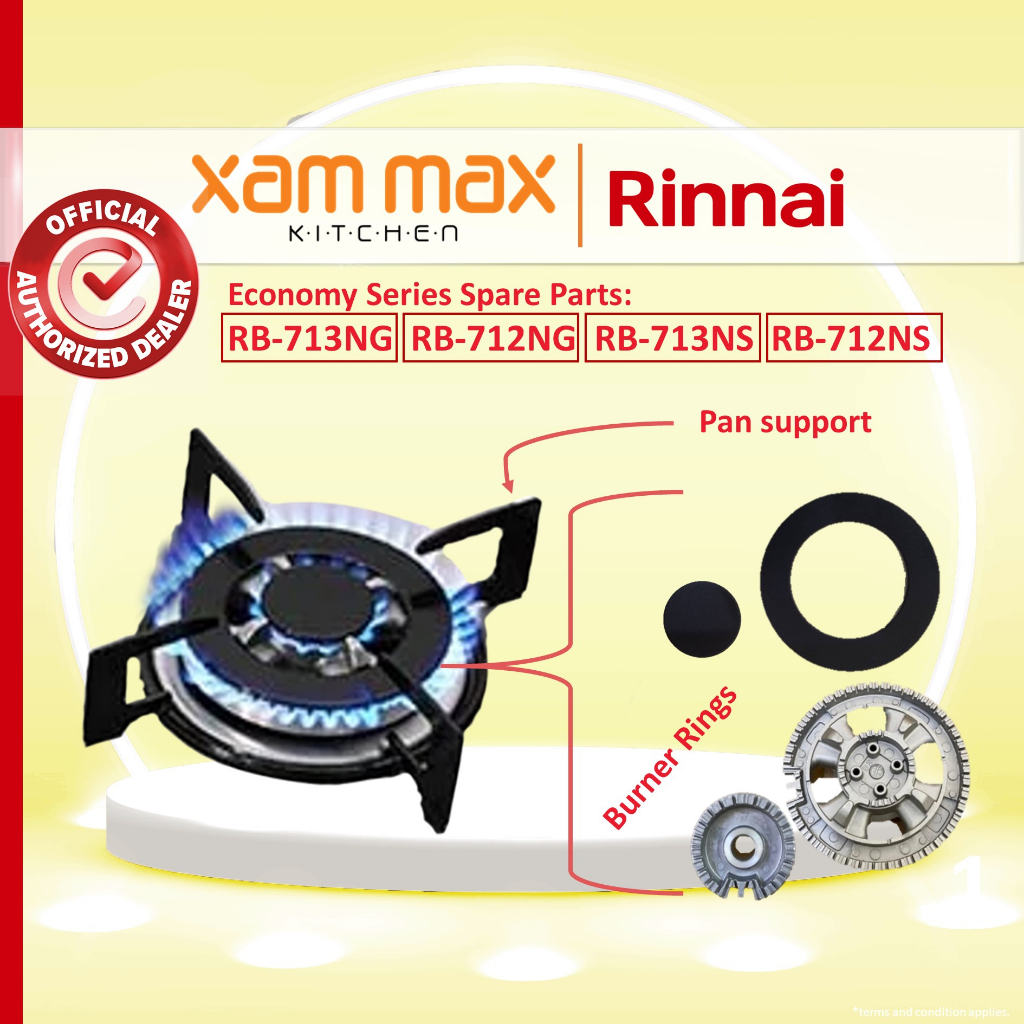 Rinnai Accessories Flexible Burner Cooker Hob RB713 RB712 NG NS