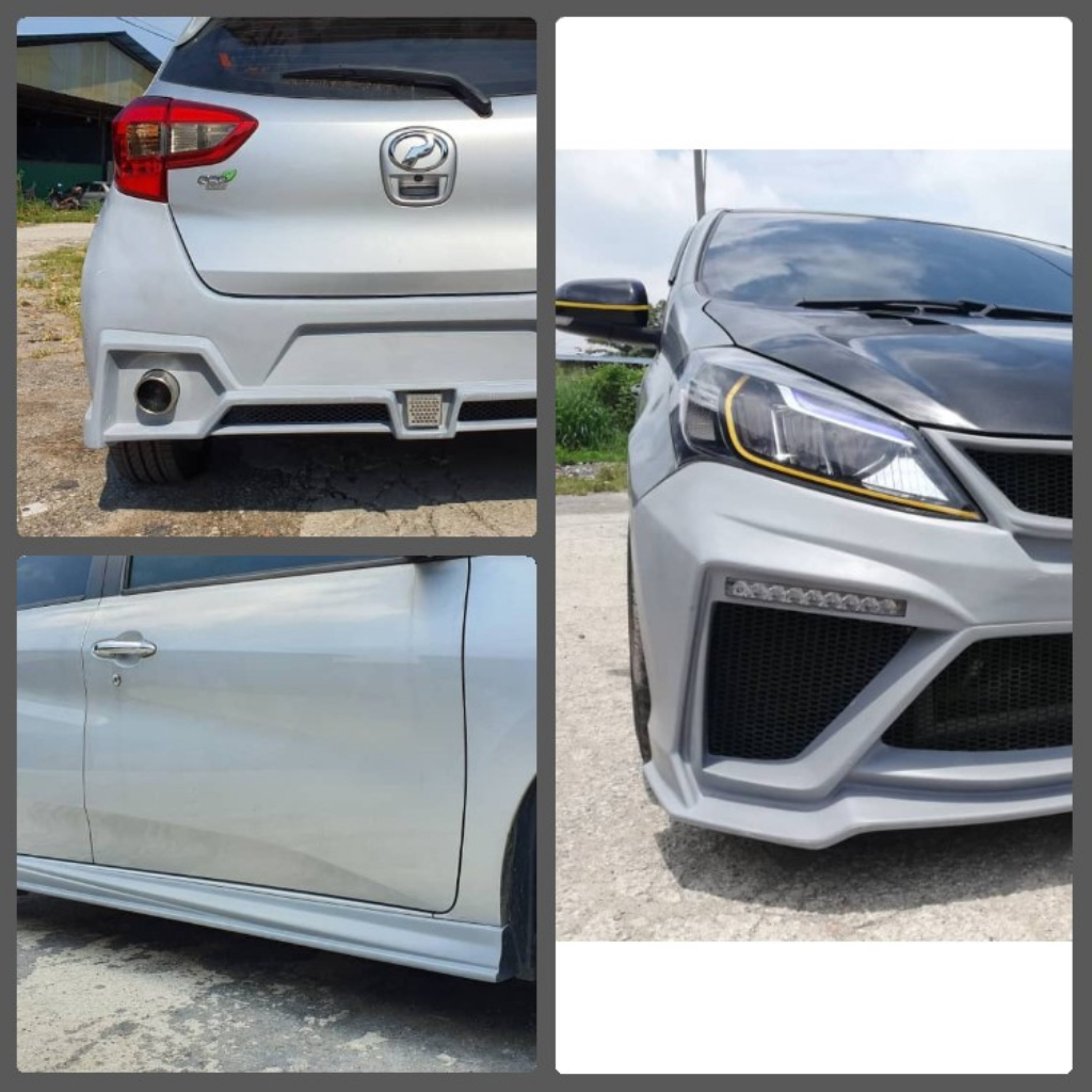 Perodua New Myvi 3rd Generation 2018 GT Fullset Body Kit Fiber Ready ...