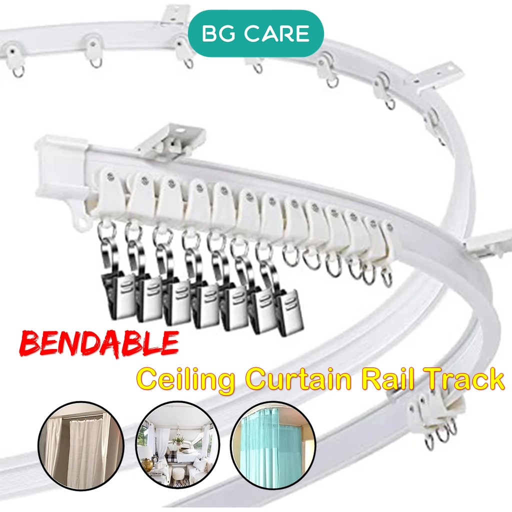 Flexible track Bendable Ceiling Curtain Rail Track Curtain Balcony
