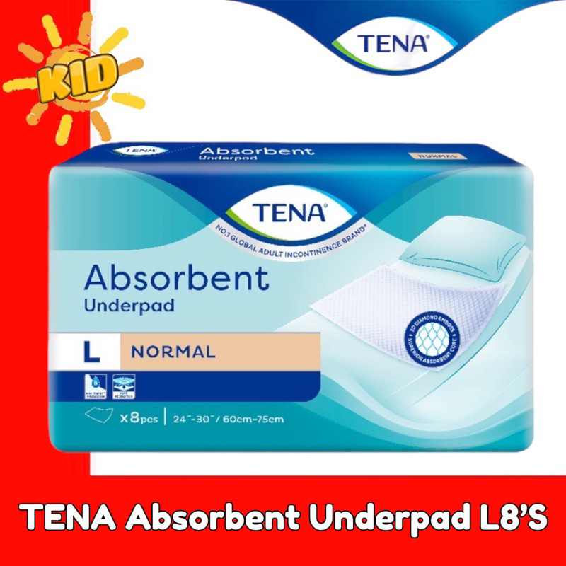 TENA Underpad Large 8pcs (60cm-75cm) | Shopee Malaysia