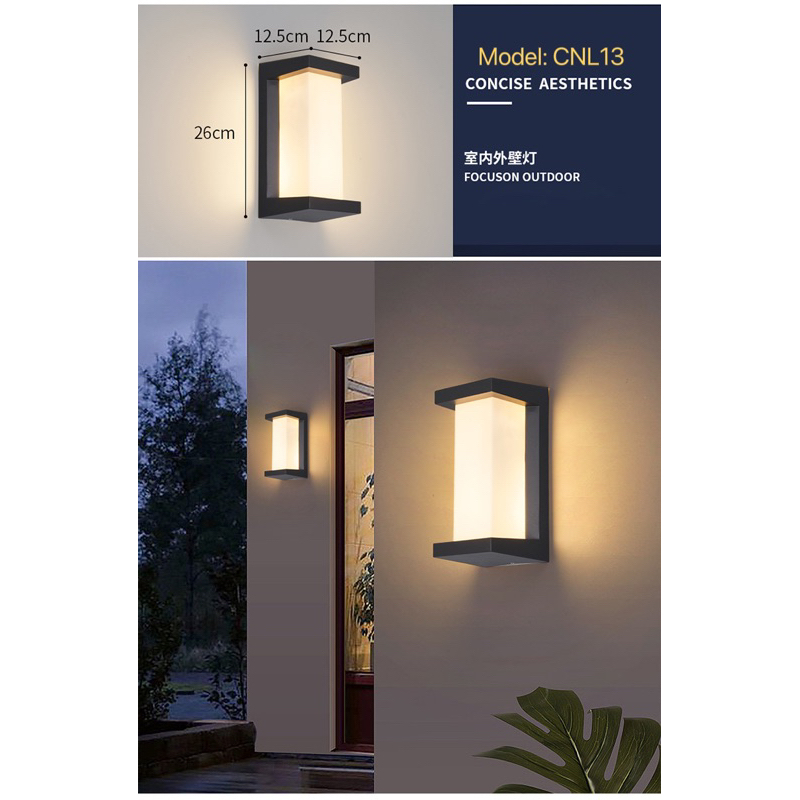 Outdoor Waterproof LED Wall Light Lampu Dinding Kalis Air Lampu Effect ...
