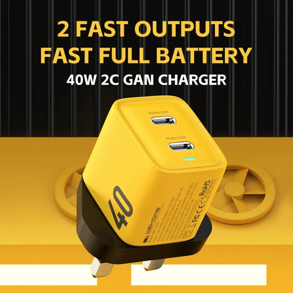 dual-usb-type-c-pd40w-2-gan-port-charger-fast-charging-3a-qc3-0-quick