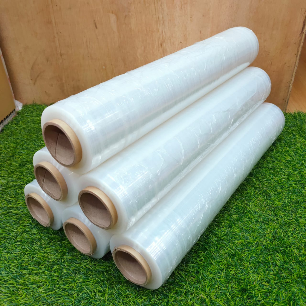 CLEAR STRETCH FILM 50cm x 2.2KG x (0.2KG CORE) WRAPPING PLASTIC ROLL