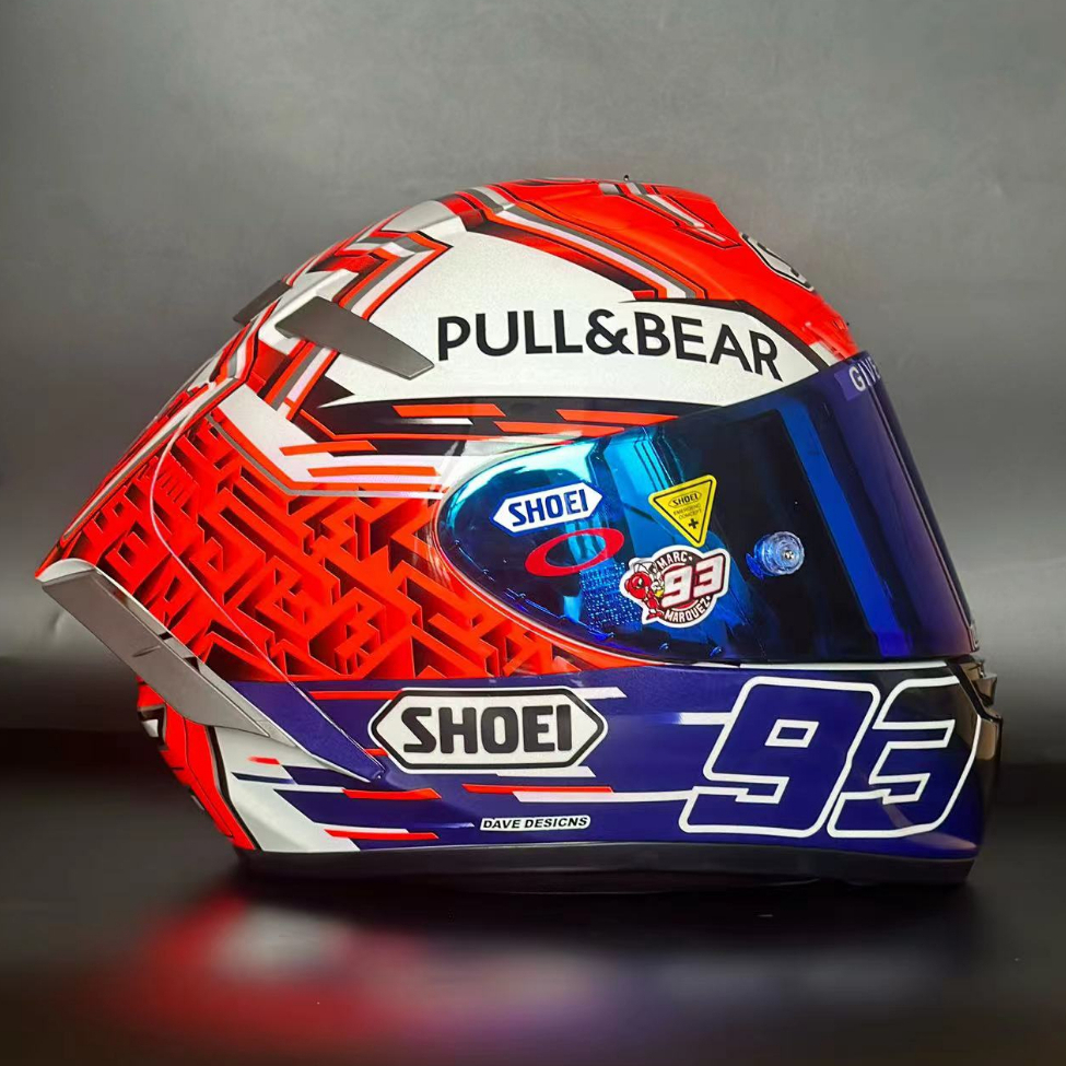 Shoei 93 Pull And Bear SHOEI Marc Marquez World Champ Big Paint