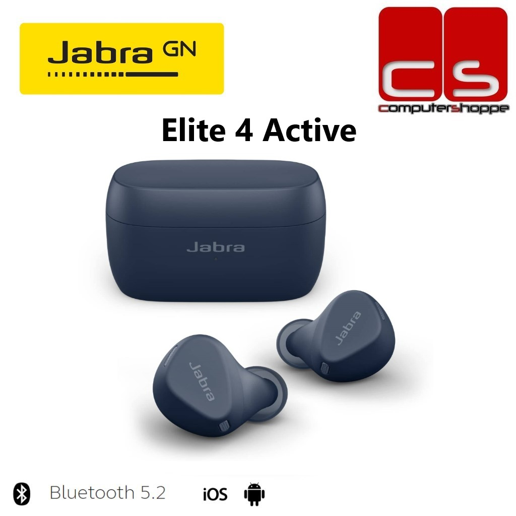 新品)Jabra ELITE4 Active ネイビー ブルートゥースイヤホン - イヤホン