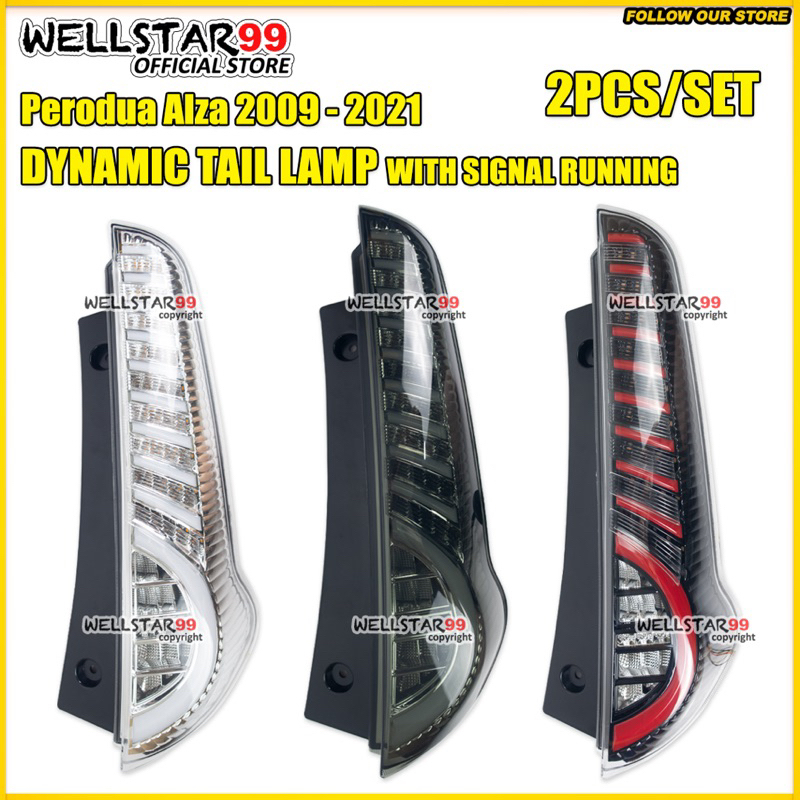 Perodua Alza 2009 2021 Dynamic Tail Lamp With Signal Running Ver2