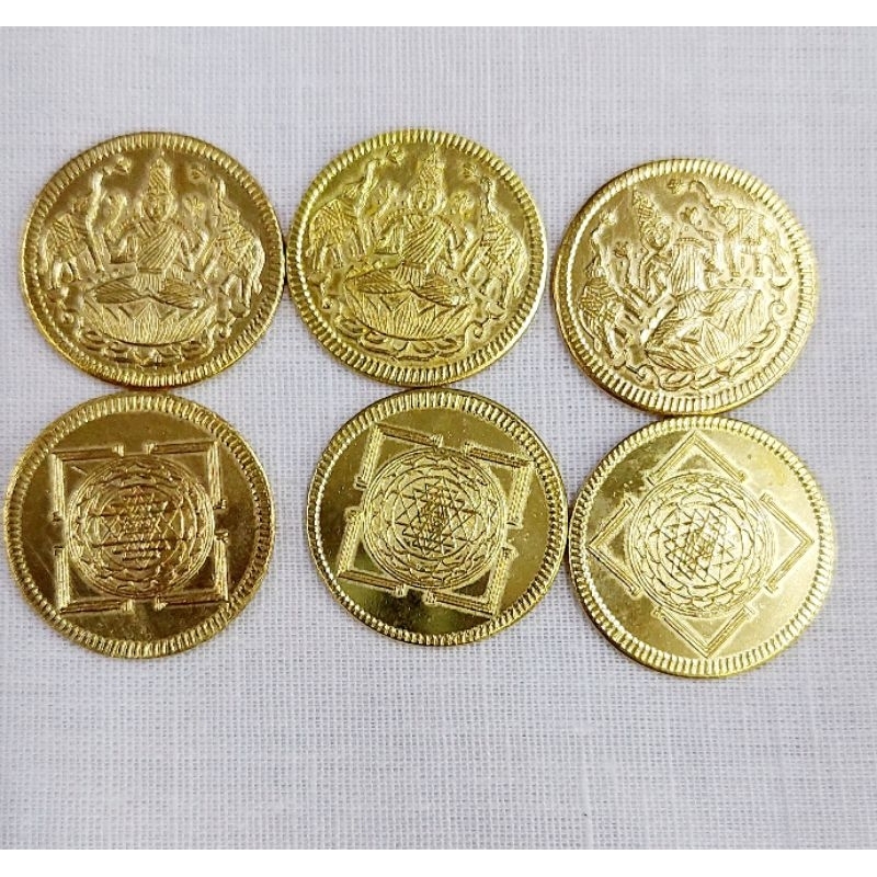 Laxmi Coins Sri Chakra Lakshmi Coins | Shopee Malaysia