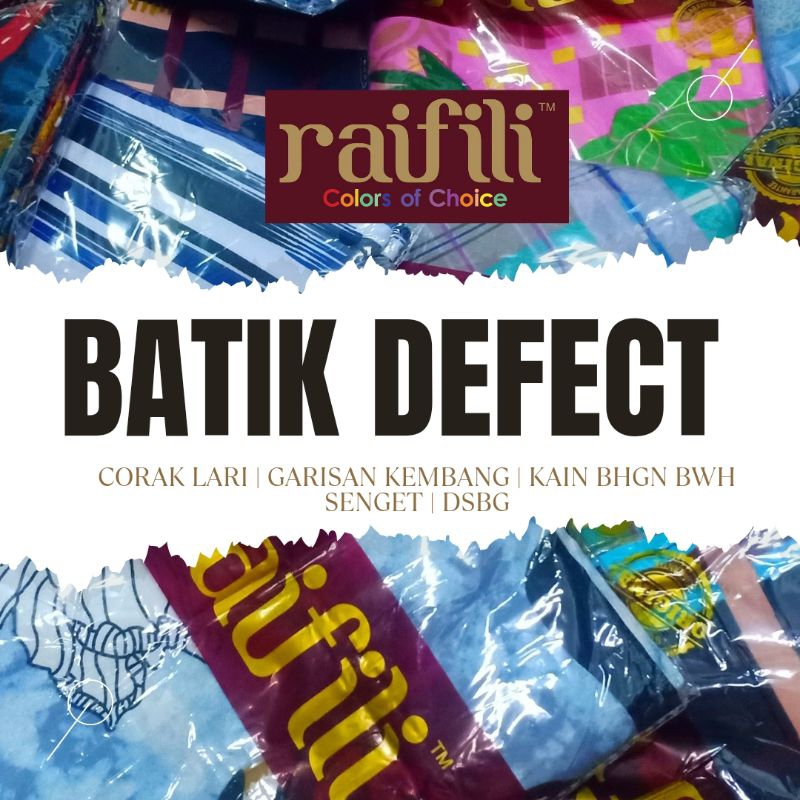 DEFECT / REJECT BATIK RAIFILI | Shopee Malaysia