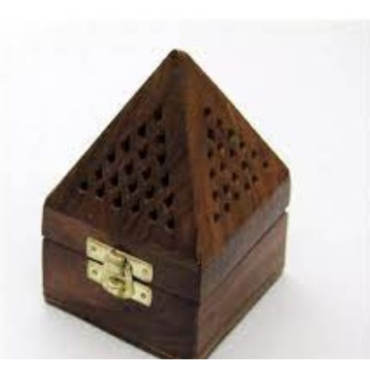 PYRAMID WOODEN MABKHARA burner for bukhoor bakhoor oudh gaharu agarwood ...