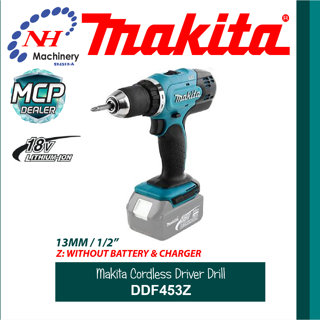 Makita ddf453z drill hot sale