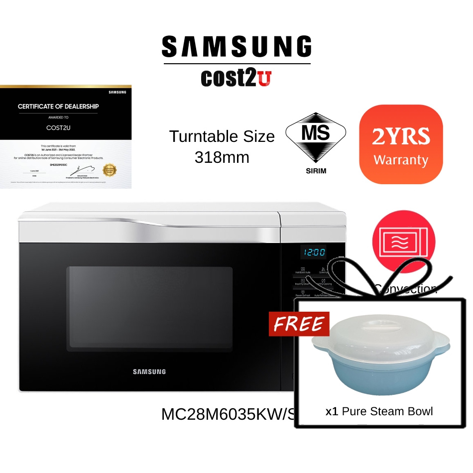 Samsung 28L Convection Microwave Oven With Hotblast™ MC28M6035KW/SM