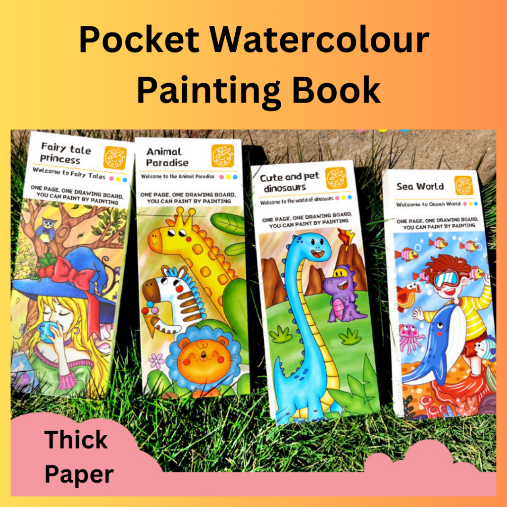 Watercolor Painting Picture Books with paints for kids Early Education