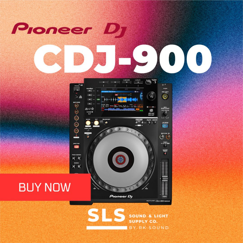 Pioneer DJ CDJ900NXS Black Performance DJ Multi Player with Disc