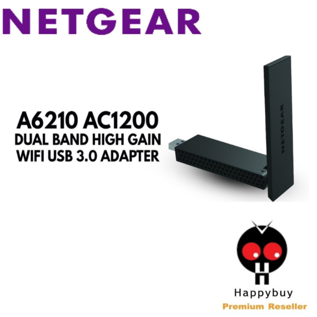 NETGEAR AC1200 Wireless Dual Band USB 3.0 Wifi Adapter - A6210 | Shopee ...
