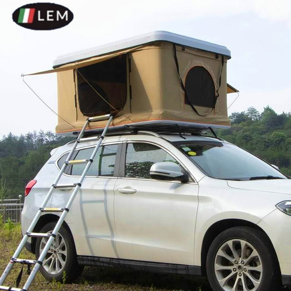 Newest ABS car roof top tent camper adventure hard shell pop up roof ...