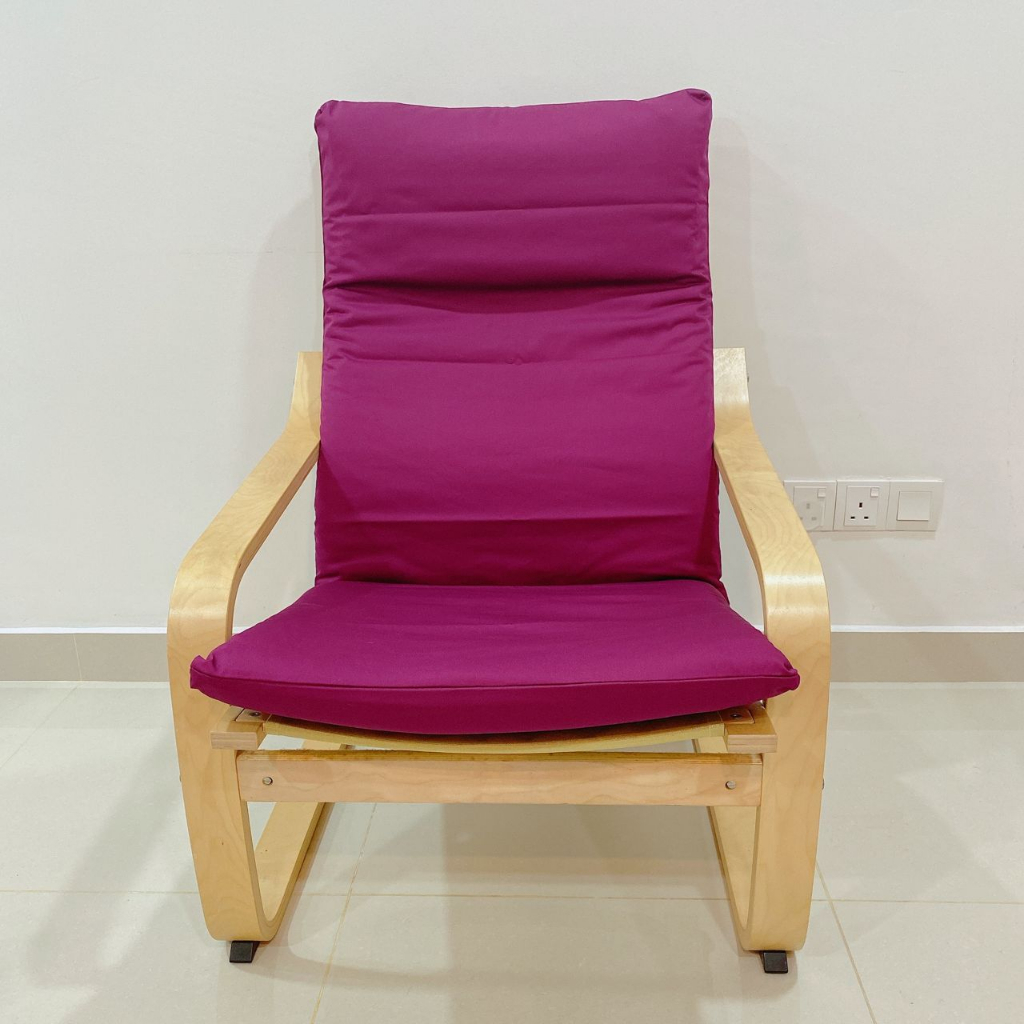 Custom Made Cushion Cover (Ikea Poang Chair/ Pello Chair/Stool) Cover