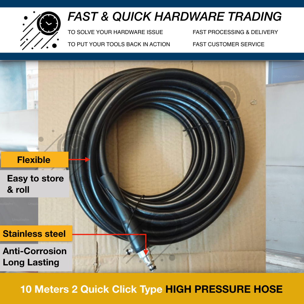 10M 15M EXTEND PANJANG HIGH PRESSURE HOSE BOSCH AQUATAK AQT3310 AQT33