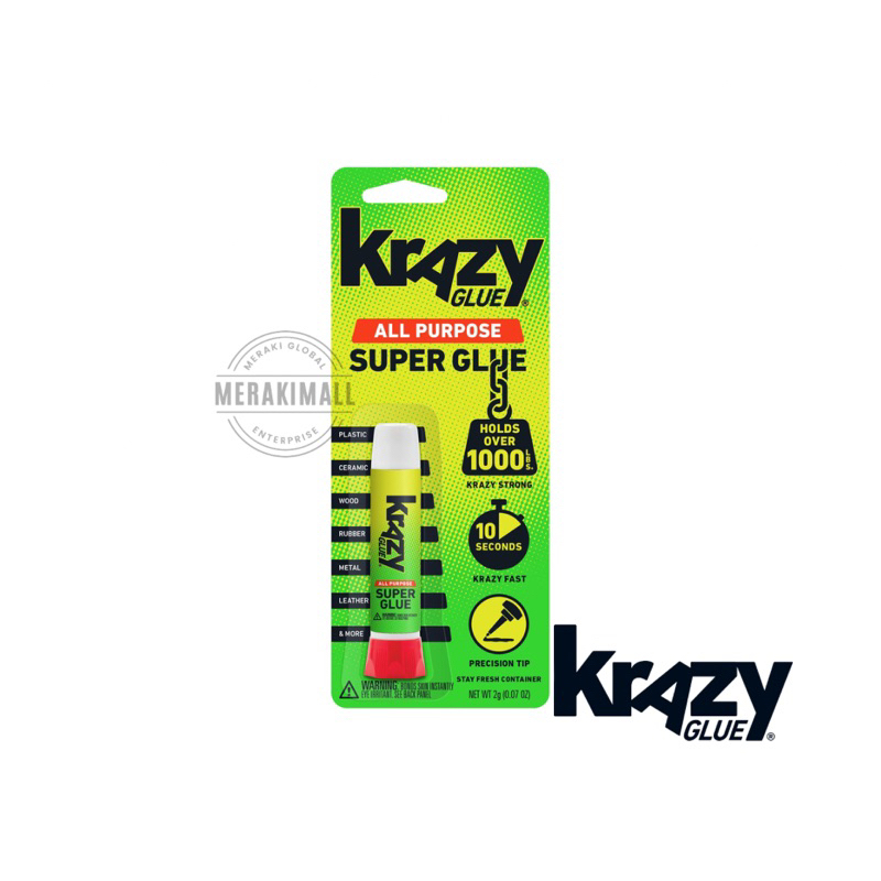 Krazy Glue All Purpose Super Glue Precision Tip with Container Fast