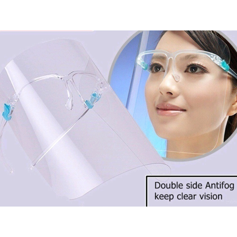 Face Shield Protective Mask With Glasses Cover Safety Wear Cooking Face