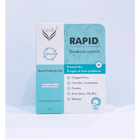 NUVIT ANTI ACNE PURIFYING GEL 15ML (EXP:21/12/2023) | Shopee Malaysia