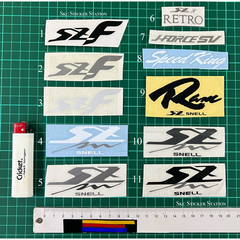 Sticker Helmet Designs (SZF / SZM / szf Retro / Jforce SV / RAM 1 ...