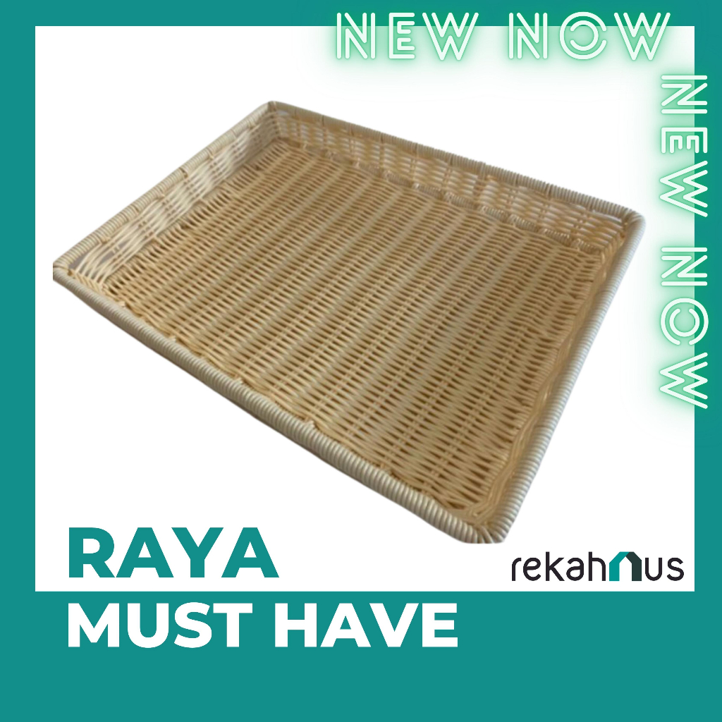 Dulang Biskut Raya Wicker Weaving Basket Tray Dulang Bakul Anyam FOOD ...