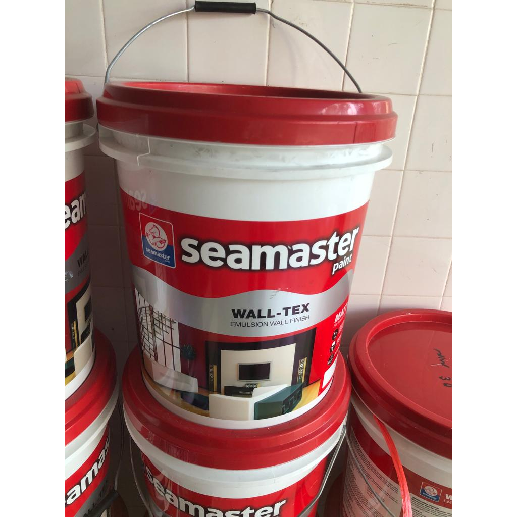 Seamaster Wall-Tex (18 Liter White) Arcylic Emulsion Paint Wall Paint ...