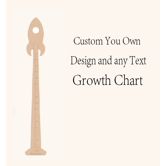 Custom Growth Chart Printing Own Design Personalized Growth Chart Event