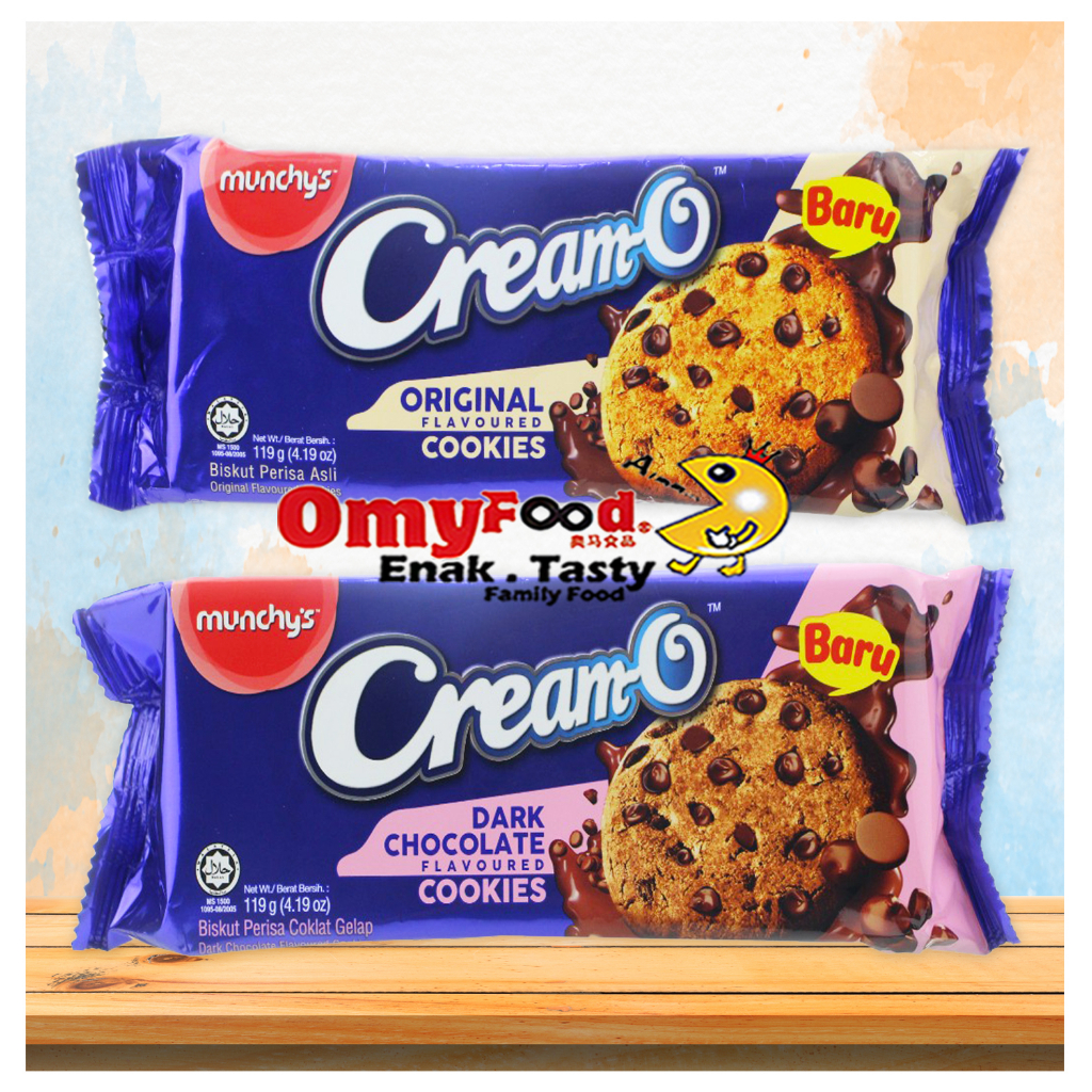 119g Munchy's Cream-O Cookies [Original / Dark Chocolate][OmyFood ...