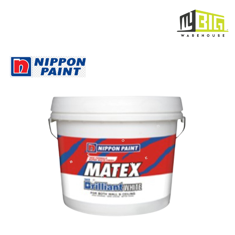 NIPPON PAINT SUPER MATEX BRILLIANT WHITE- 145- 7L | Shopee Malaysia