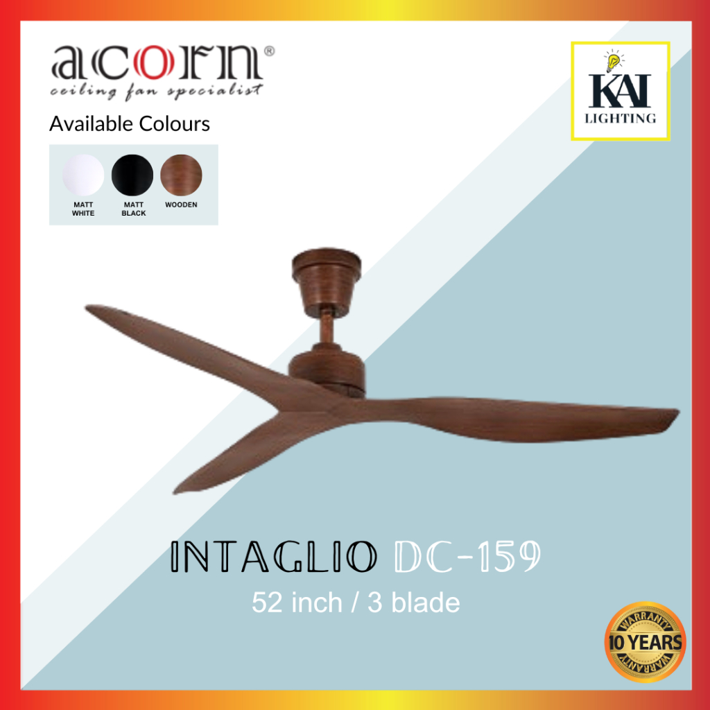 [READY STOCK] ACORN Intaglio DC159 NL 52" Designer Fan Eco Ceiling