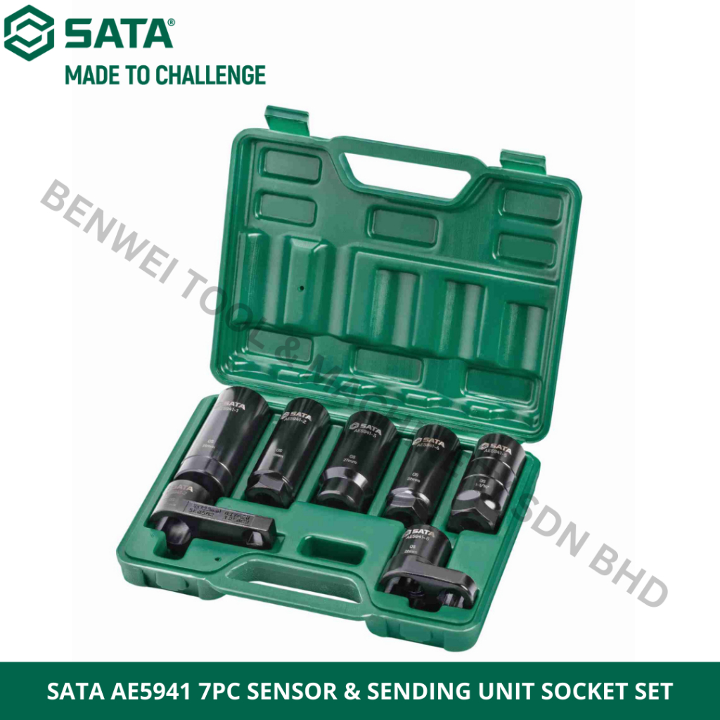 SATA AE5941 7PC SENSOR & SENDING UNIT SOCKET SET / SENSOR OIL PRESSURE