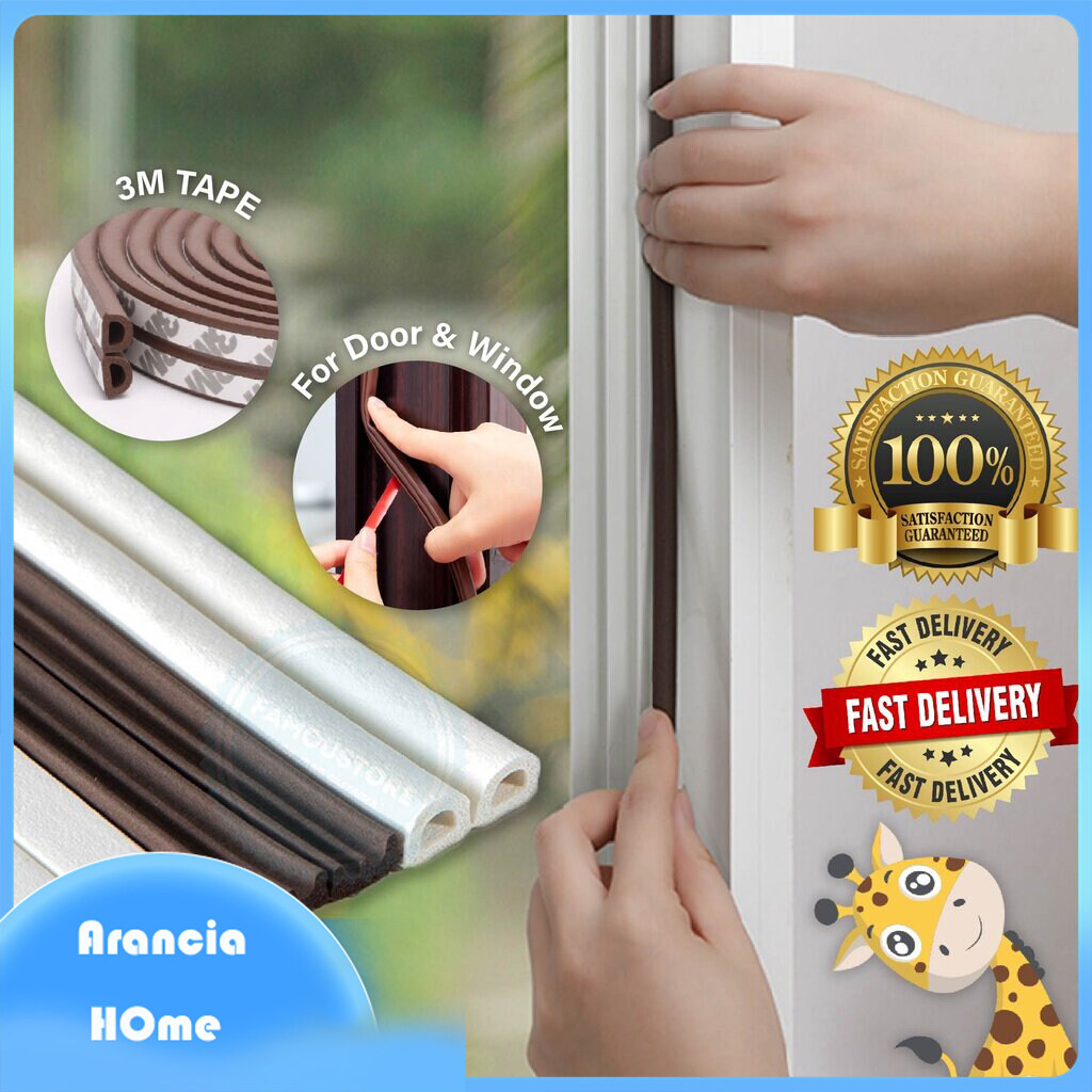 Tape Window Door Rubber Seal Strip Sound proof Weather Proof Bottom Gap
