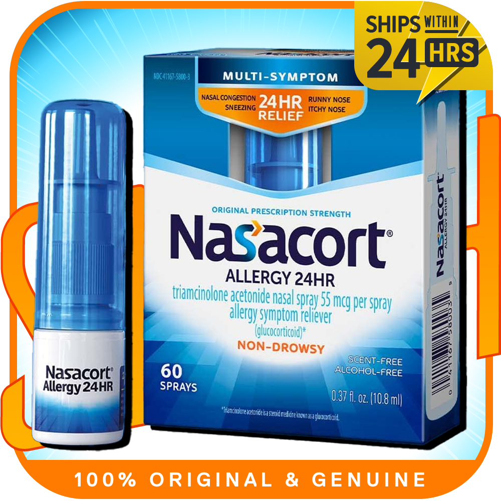 Nasacort 24HR Allergy Nasal Spray for Adults, Nondrowsy Shopee Malaysia