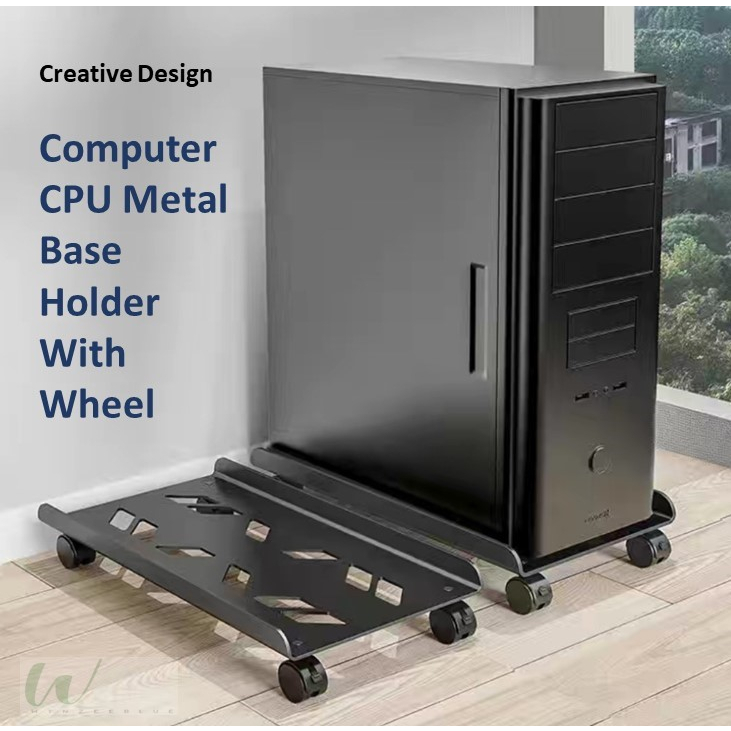 Computer CPU Stand Base Metal With Wheel ☆ Tapak Besi CPU ☆ Base ...