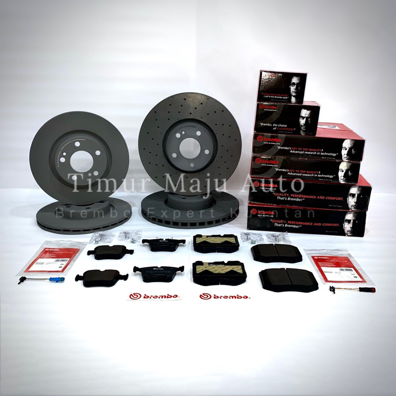 Mercedes Benz C250 W205 C205 AMG Line Front And Rear Brembo Brake Disc