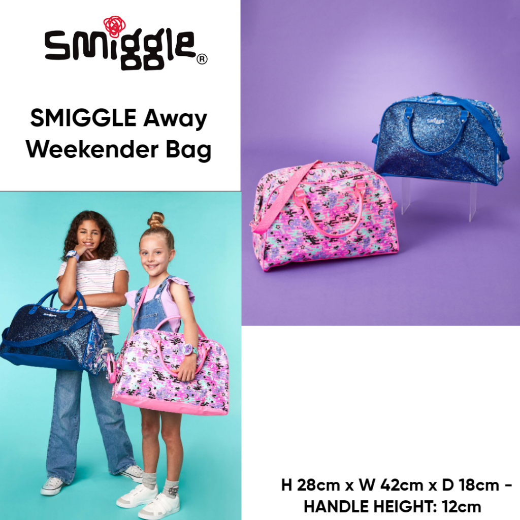 Smiggle 100 Original Away Weekender Bag Shopee Malaysia