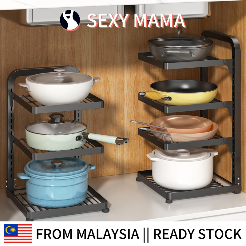SEXY MAMA || Pot Rack Rak Dapur Rak Periuk Barang Dapur Rak Periuk ...