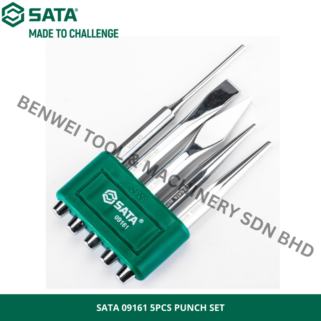 SATA 09161 5PCS PUNCH SET / CENTRE PUNCH / TAPER PUNCH / PIN PUNCH