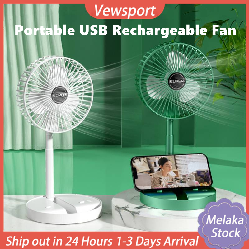 Mini Portable Fan Folding USB Table Fan Telescope Desktop Fan