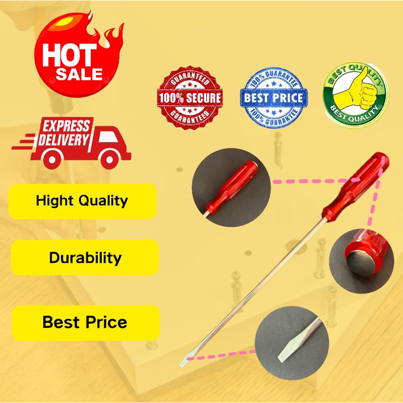 ROCKY HEAVY DUTY IMPACT SCREW DRIVER Pemutar Skru rockey Screwdriver Set Hammer Heavy